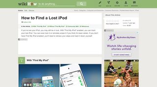 How to Find a Lost iPod: 12 Steps (with Pictures) - wikiHow