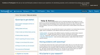Help and advice | findmypast.co.uk