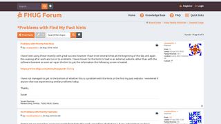 Problems with Find My Past hints - Family Historian User Group