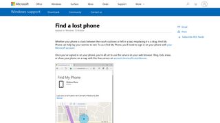 Find a lost phone - Microsoft Support