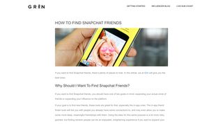 How to find snapchat friends, the best sites & apps to check out - Grin