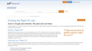 Find The Right Job For You | Manpower Jobs