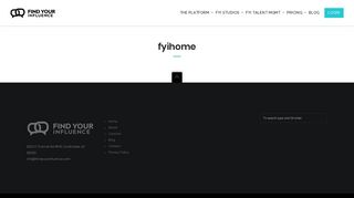 fyihome | Find Your Influence | We Make Influencer Marketing Easy