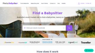 Find A Babysitter, a meeting place for Parents & Babysitters