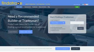 FindaTrade.com - Find recommended builders and tradesmen