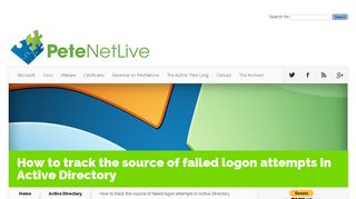 How to track the source of failed logon attempts in Active Directory ...