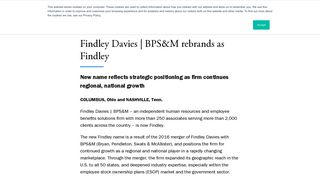 Findley Davies | BPS&M rebrand as Findley