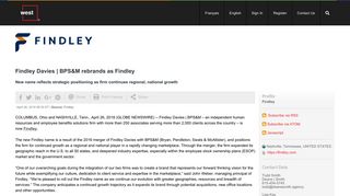 Findley Davies | BPS&M rebrands as Findley - Globe Newswire