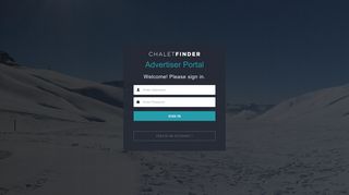 ChaletFinder Portal - Sign In