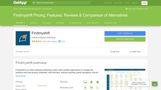 Findmyshift Pricing, Features, Reviews & Comparison of Alternatives ...