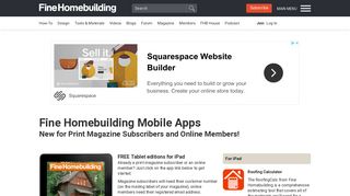 Fine Homebuilding Mobile Apps - Fine Homebuilding - Expert home ...