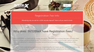 INTERNeX - Registration Fee Info