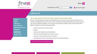 eBranch | Online Banking |CT | Finex credit union - wherever you are.