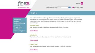 Loans|Personal|Auto|Mortgage | Finex credit union - wherever you are.