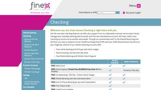 Checking Account|CT | Finex credit union - wherever you are.