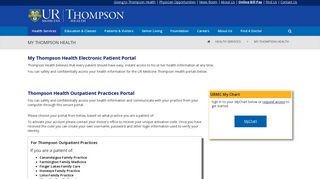 My Health eRecord Patient Portal - Thompson Health