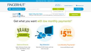 Fingerhut FreshStart ® Credit Account issued by WebBank