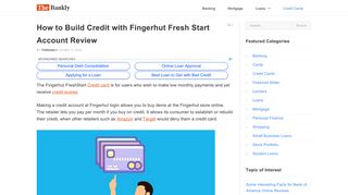 How to Build Credit with Fingerhut Fresh Login Account Review