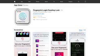 Fingerprint Login:PassKey Lock on the App Store - iTunes - Apple