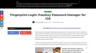 Fingerprint Login: PassKey Password Manager for iOS - Appuals.com