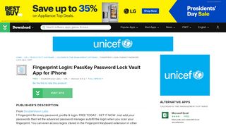 Fingerprint Login: PassKey Password Lock Vault App for iOS - Free ...