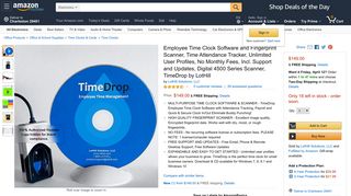 Amazon.com : Employee Time Clock Software and Fingerprint ...