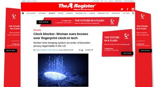 Clock blocker: Woman sues bosses over fingerprint clock-in tech ...