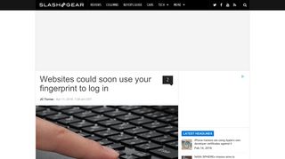Websites could soon use your fingerprint to log in - SlashGear