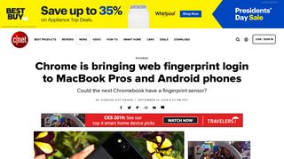 Chrome is bringing web fingerprint login to MacBook Pros and ... - Cnet