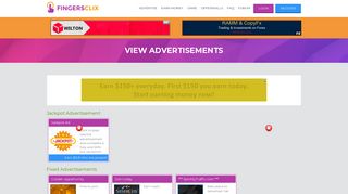 View Advertisements - FingersClix - Earn Money Online - Best PTC ...