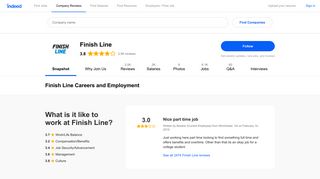 Finish Line Careers and Employment | Indeed.com
