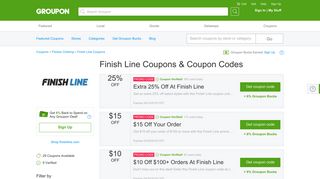 50% off Finish Line Coupons, Promo Codes & Deals 2019 - Groupon