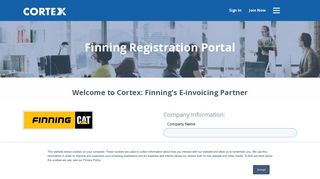 Finning Registration Portal - Cortex
