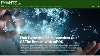 Fino Payments Bank Branches Out Of The Branch ... - PYMNTS.com