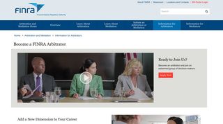 Become a FINRA Arbitrator | FINRA.org