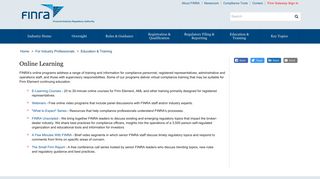 Online Learning | FINRA.org