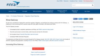 Firm Gateway | FINRA.org