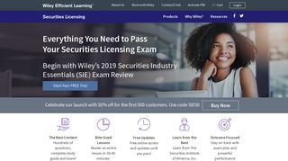 Securities Licenses & FINRA Exam Prep - Wiley FINRA