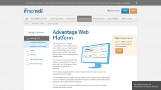 Advantage Web | Online Trading Platform | Finspreads