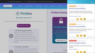 Apply for Fintiba Blocked Account from MS in Germany™