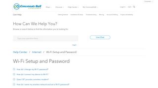Wi-Fi Setup and Password - Cincinnati Bell