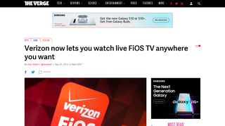 Verizon now lets you watch live FiOS TV anywhere you want - The ...