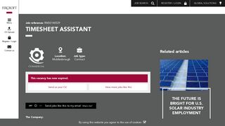 Timesheet Assistant Jobs - Fircroft