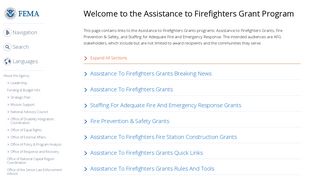 Welcome to the Assistance to Firefighters Grant Program | FEMA.gov