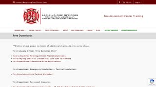 Fire Assessment Center free downloads- Aspiring Fire Officers