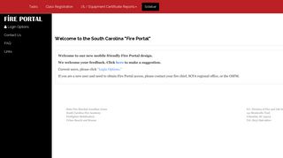 S.C. Fire Portal - Fire Marshal Portal of Services
