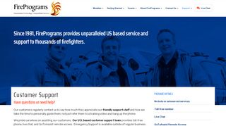Customer Support – FirePrograms