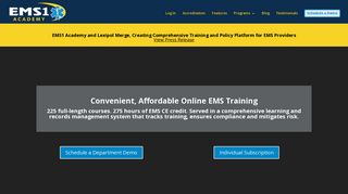 EMS1 Academy: Online EMS Training for EMS Agencies