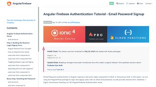 Angular Firebase Authentication Tutorial - Email Password Signup ...