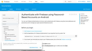 Authenticate with Firebase using Password-Based Accounts on Android
